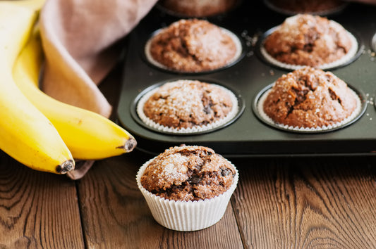 Chocolate Chunk Banana Muffins