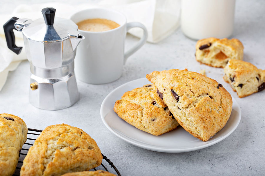 Chopped Chocolate Button Scones
