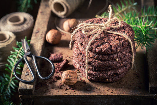 Festive Chocolate Peppermint Cookies