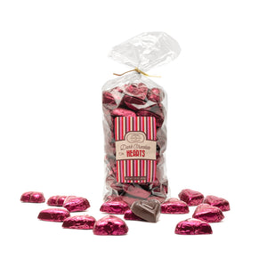 Hearts 70% Dark Chocolate - Maroon Foil